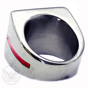 Flag Ring with Red Line