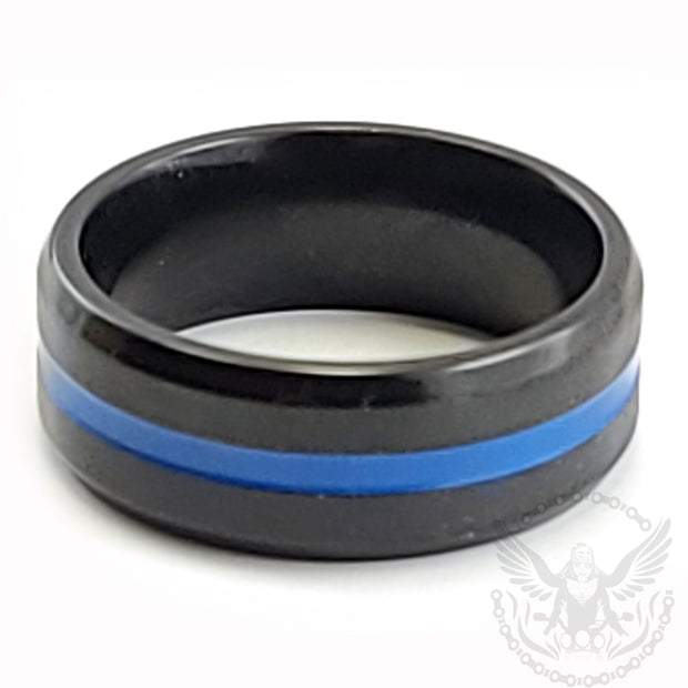 Thin Blue Line Band Ring