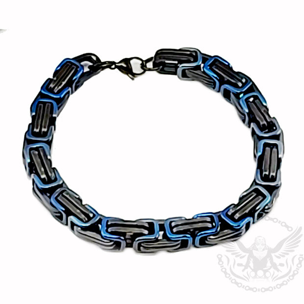 Mechanic Chain Bracelet - Black and Blue