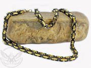 Mechanic Chain Necklace - Black and Gold