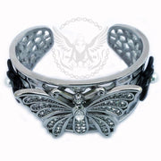 Crystal Butterfly Cuff Bracelet