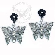 Crystal Butterfly Earrings