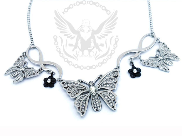 Crystal Butterfly Necklace