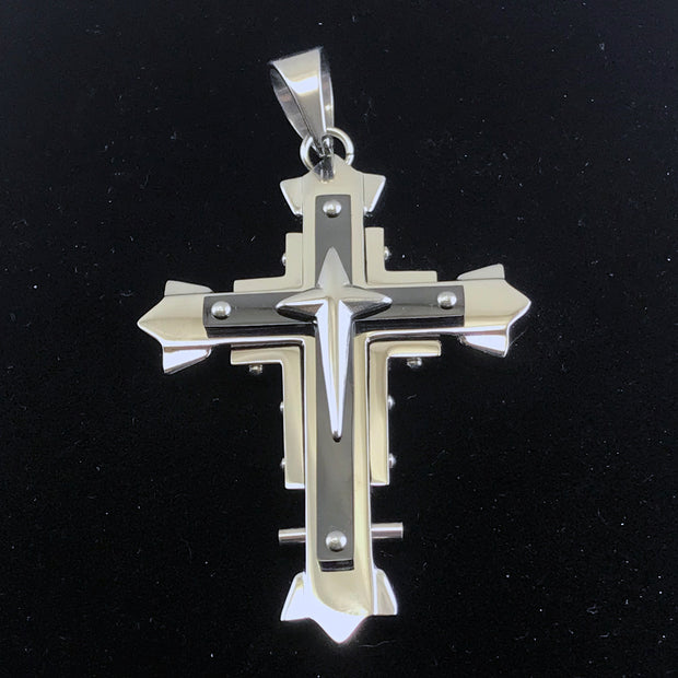 Cross -Nice Black and Silver