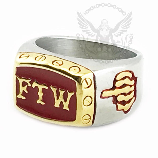 FTW small version - Red and Gold