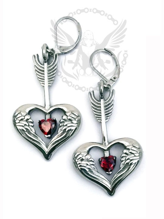 Heart and Arrow Cuff Bracelet