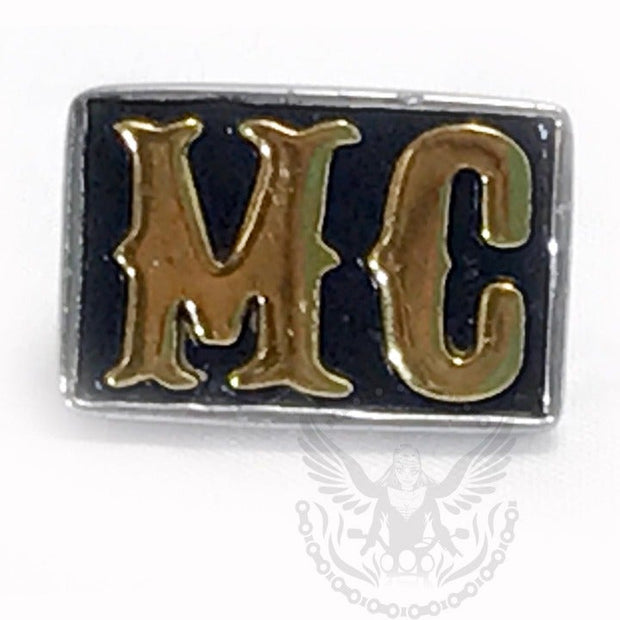 MC Motorcycle Club Ring - Black and Gold