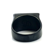 MC Motorcycle Club Ring - Black and Red