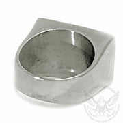MC Motorcycle Club Ring - Black and Silver