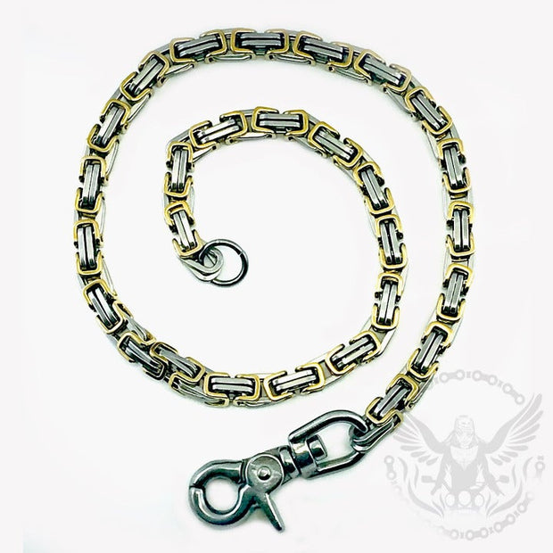 Mechanic Chain / Wallet Chain - Silver and Gold