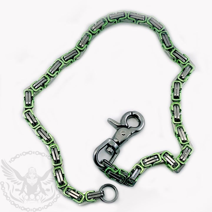 Mechanic Chain / Wallet Chain - Green and Silver – Debria's