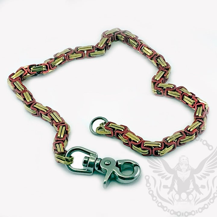 Mechanic Chain / Wallet Chain - Red and Gold – Debria's Designs