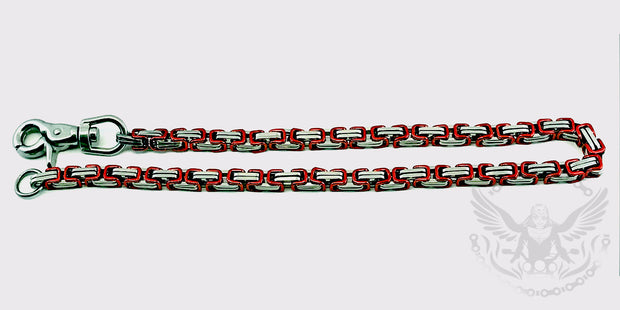 Mechanic Chain / Wallet Chain - Red and Silver